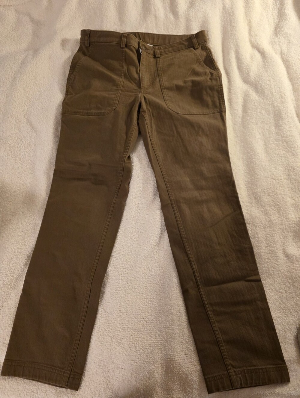 Women's Duluth Trading Reserve Slim Leg Pant, Brown, 12